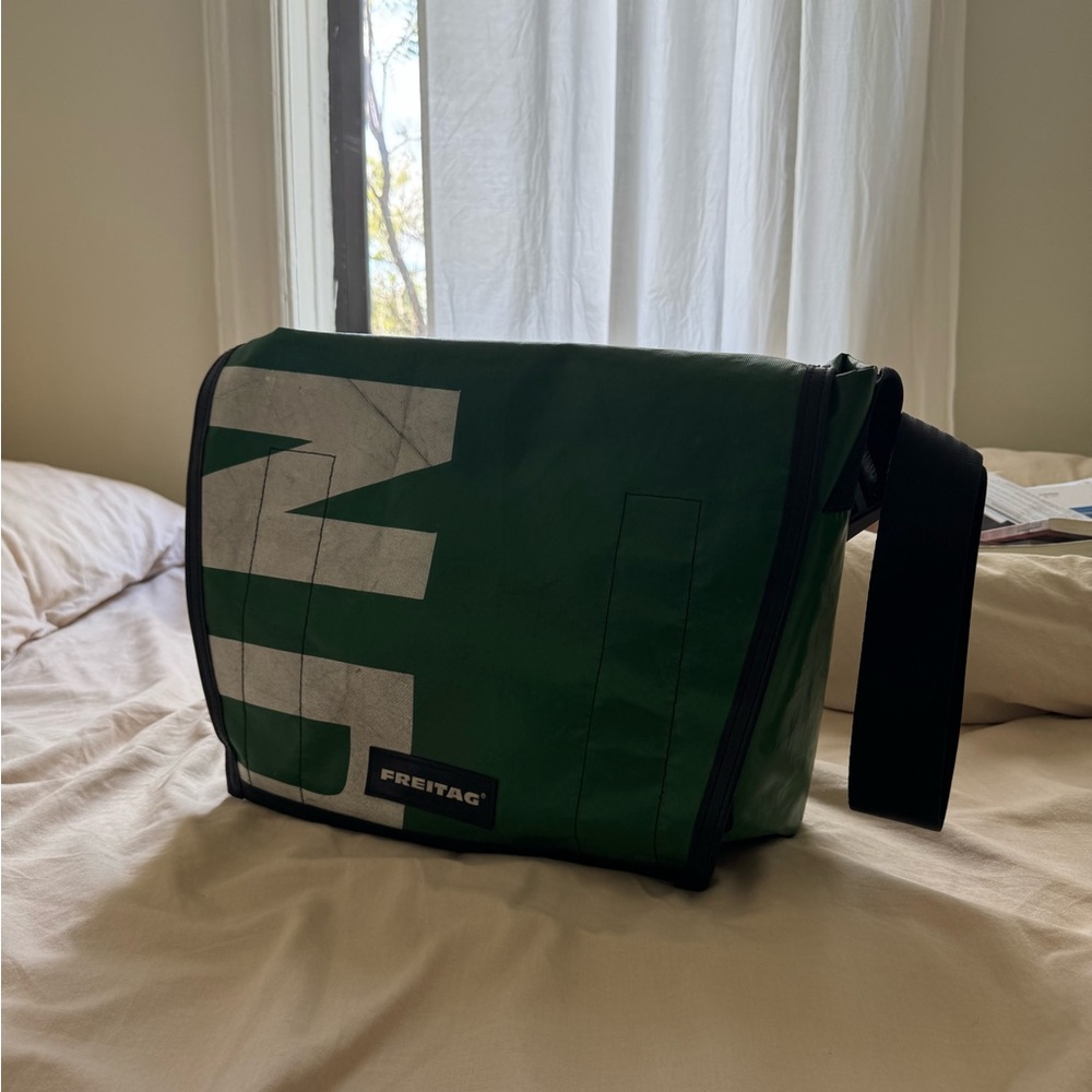 Freitag Green Messenger Bag